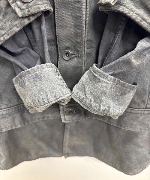 SIVA（シヴァ）SIVA (シヴァ) ドッキングデニムジャケット ブラック サイズ:2の古着・服飾アイテム