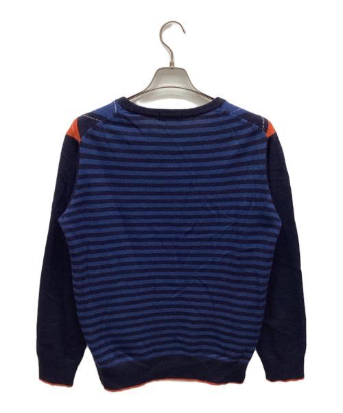 BURBERRY BLACK LABEL（バーバリーブラックレーベル）BURBERRY BLACK LABEL (バーバリーブラックレーベル) 厚手ニット ネイビー サイズ:3の古着・服飾アイテム