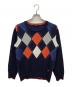BURBERRY BLACK LABEL（バーバリーブラックレーベル）の古着「厚手ニット」｜ネイビー
