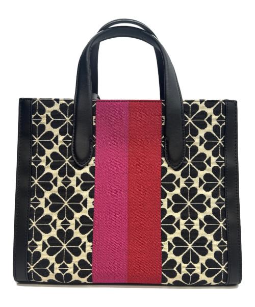 Kate Spade（ケイトスペード）Kate Spade (ケイトスペード) 2WAYバッグ SPADE FLOWER JACQUARD ブラックの古着・服飾アイテム
