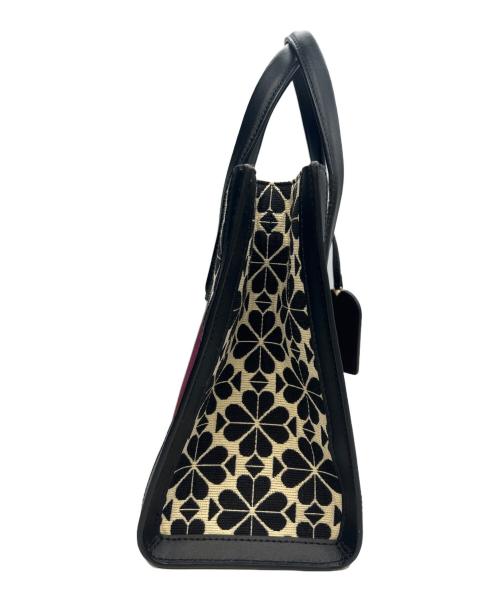 Kate Spade（ケイトスペード）Kate Spade (ケイトスペード) 2WAYバッグ SPADE FLOWER JACQUARD ブラックの古着・服飾アイテム