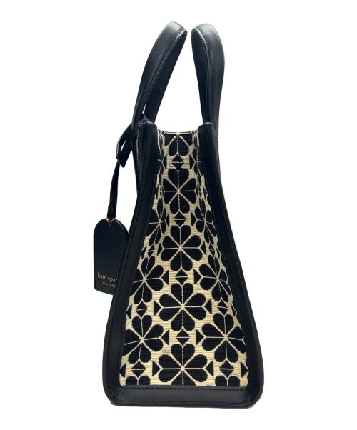 Kate Spade（ケイトスペード）Kate Spade (ケイトスペード) 2WAYバッグ SPADE FLOWER JACQUARD ブラックの古着・服飾アイテム