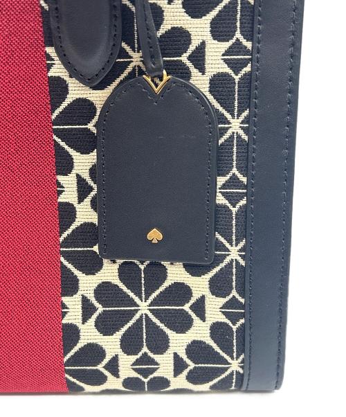 Kate Spade（ケイトスペード）Kate Spade (ケイトスペード) 2WAYバッグ SPADE FLOWER JACQUARD ブラックの古着・服飾アイテム