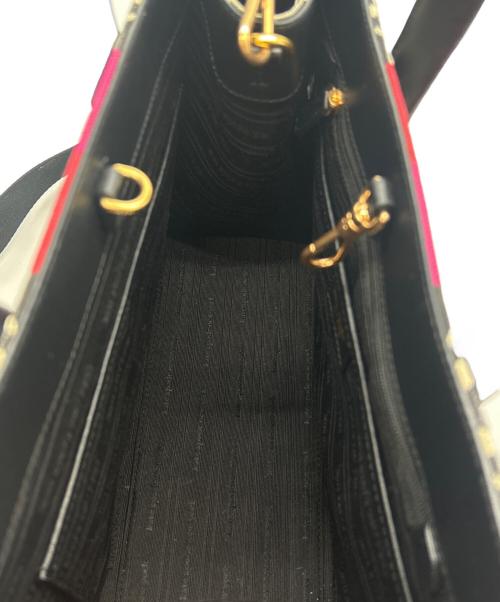 Kate Spade（ケイトスペード）Kate Spade (ケイトスペード) 2WAYバッグ SPADE FLOWER JACQUARD ブラックの古着・服飾アイテム