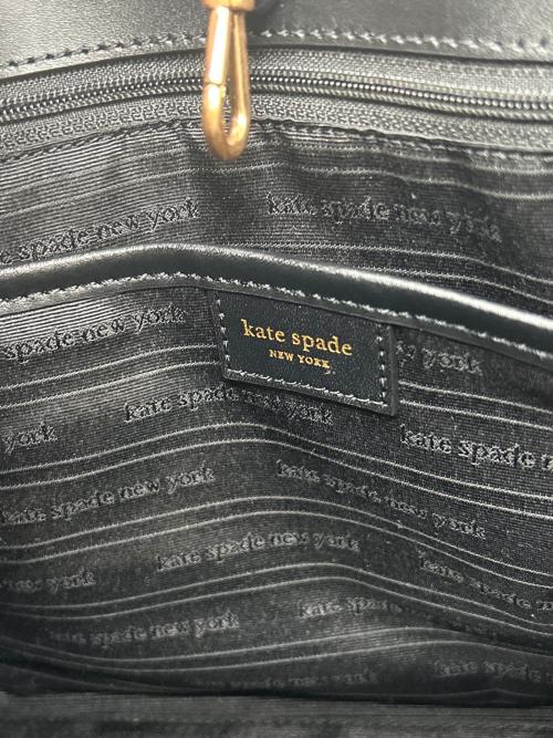 Kate Spade（ケイトスペード）Kate Spade (ケイトスペード) 2WAYバッグ SPADE FLOWER JACQUARD ブラックの古着・服飾アイテム