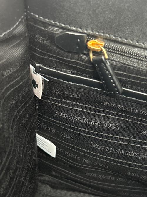 Kate Spade（ケイトスペード）Kate Spade (ケイトスペード) 2WAYバッグ SPADE FLOWER JACQUARD ブラックの古着・服飾アイテム