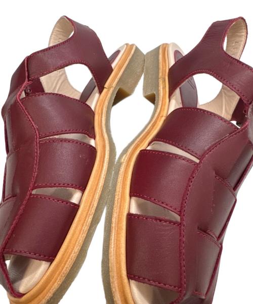 PARABOOT（パラブーツ）PARABOOT (パラブーツ) イベリス グルカサンダル レッド サイズ:4の古着・服飾アイテム