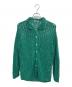 AURALEE（オーラリー）の古着「HAND CROCHET COTTON KNIT SHIRTS」｜グリーン