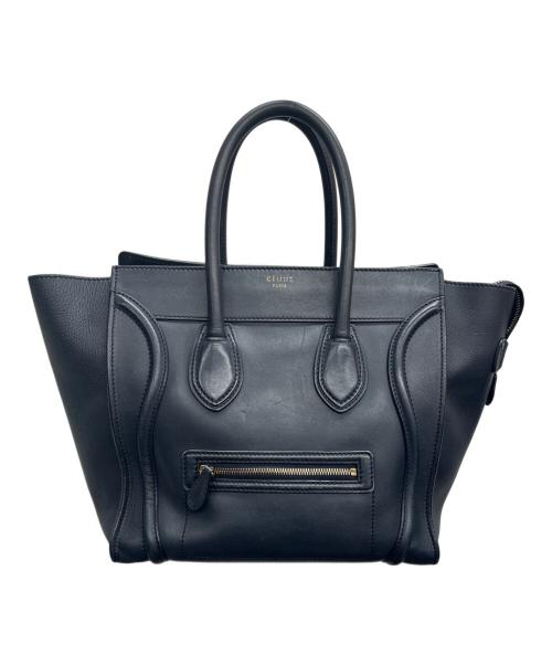 CELINE（セリーヌ）CELINE (セリーヌ) ラゲージ ミニ ショッパー ネイビーの古着・服飾アイテム