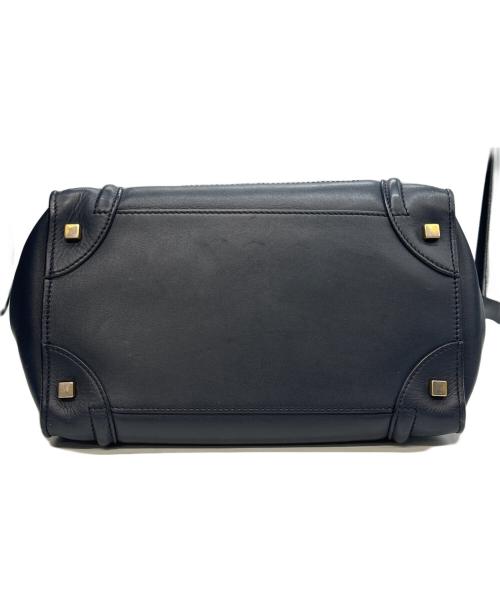 CELINE（セリーヌ）CELINE (セリーヌ) ラゲージ ミニ ショッパー ネイビーの古着・服飾アイテム