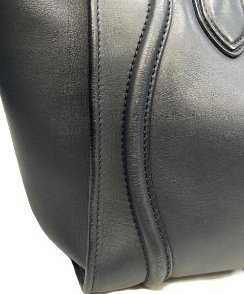 CELINE（セリーヌ）CELINE (セリーヌ) ラゲージ ミニ ショッパー ネイビーの古着・服飾アイテム