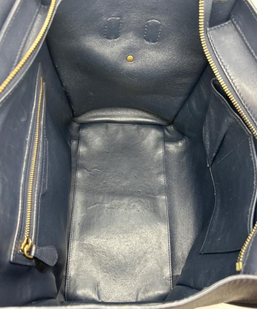 CELINE（セリーヌ）CELINE (セリーヌ) ラゲージ ミニ ショッパー ネイビーの古着・服飾アイテム