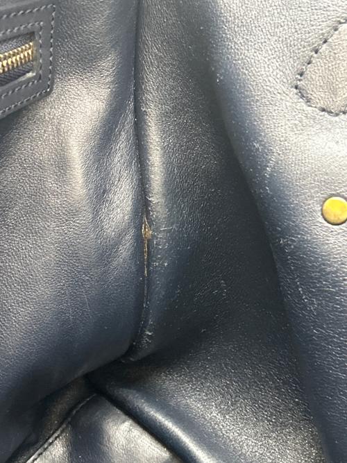 CELINE（セリーヌ）CELINE (セリーヌ) ラゲージ ミニ ショッパー ネイビーの古着・服飾アイテム