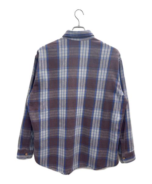 big mac（ビッグマック）big mac (ビッグマック) チェックシャツ ブルー×グレー サイズ:XLの古着・服飾アイテム