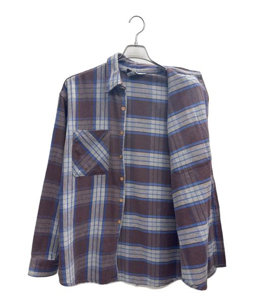 big mac（ビッグマック）big mac (ビッグマック) チェックシャツ ブルー×グレー サイズ:XLの古着・服飾アイテム