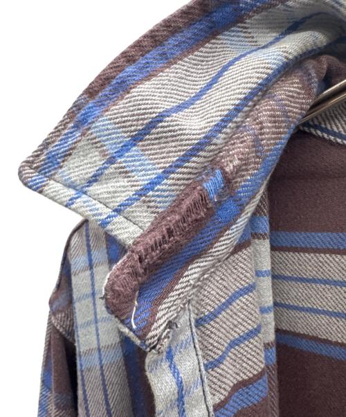 big mac（ビッグマック）big mac (ビッグマック) チェックシャツ ブルー×グレー サイズ:XLの古着・服飾アイテム