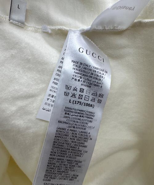 GUCCI（グッチ）GUCCI (グッチ) DISNEY (ディズニー) ミッキーマウス Tシャツ ベージュ サイズ:Lの古着・服飾アイテム