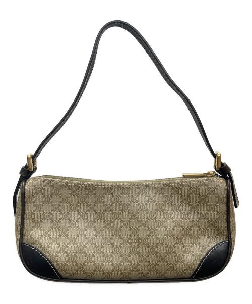 CELINE（セリーヌ）CELINE (セリーヌ) ハンドバッグ マカダム カーキの古着・服飾アイテム