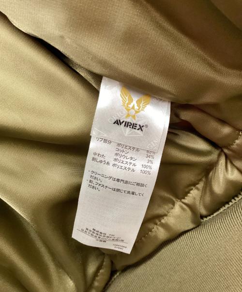 AVIREX（アヴィレックス）AVIREX (アヴィレックス) フーデッドフライトジャケット カーキ サイズ:XL 未使用品の古着・服飾アイテム