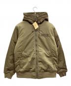 AVIREXアヴィレックス）の古着「フーデッドフライトジャケット」｜カーキ