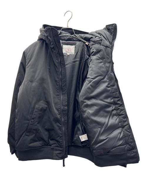 AVIREX（アヴィレックス）AVIREX (アヴィレックス) フーデッドフライトジャケット ブラック サイズ:XL 未使用品の古着・服飾アイテム