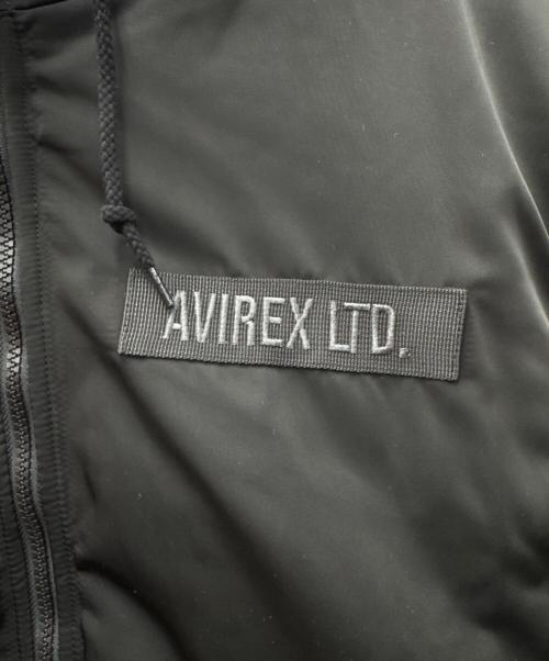 AVIREX（アヴィレックス）AVIREX (アヴィレックス) フーデッドフライトジャケット ブラック サイズ:XL 未使用品の古着・服飾アイテム