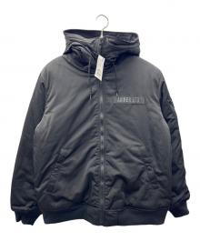 AVIREX（アヴィレックス）の古着「フーデッドフライトジャケット」｜ブラック