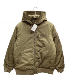 AVIREX（アヴィレックス）の古着「フーデッドフライトジャケット」｜カーキ