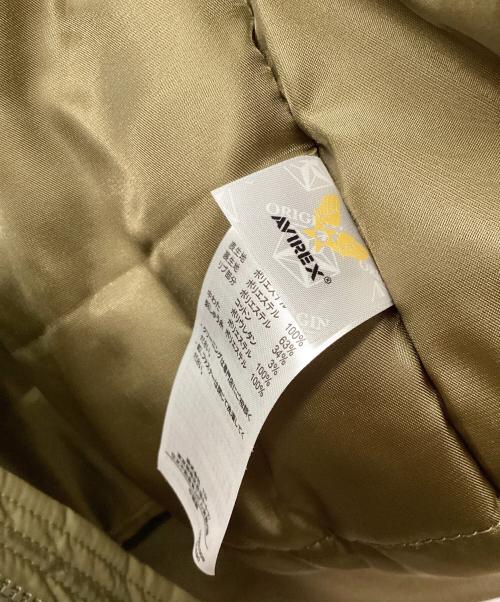 AVIREX（アヴィレックス）AVIREX (アヴィレックス) フーデッドフライトジャケット カーキ サイズ:XL 未使用品の古着・服飾アイテム