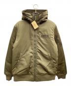 AVIREXアヴィレックス）の古着「フーデッドフライトジャケット」｜カーキ