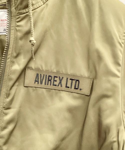 AVIREX（アヴィレックス）AVIREX (アヴィレックス) フーデッドフライトジャケット カーキ サイズ:XL 未使用品の古着・服飾アイテム