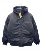 AVIREXアヴィレックス）の古着「フーデッドフライトジャケット」｜ブラック