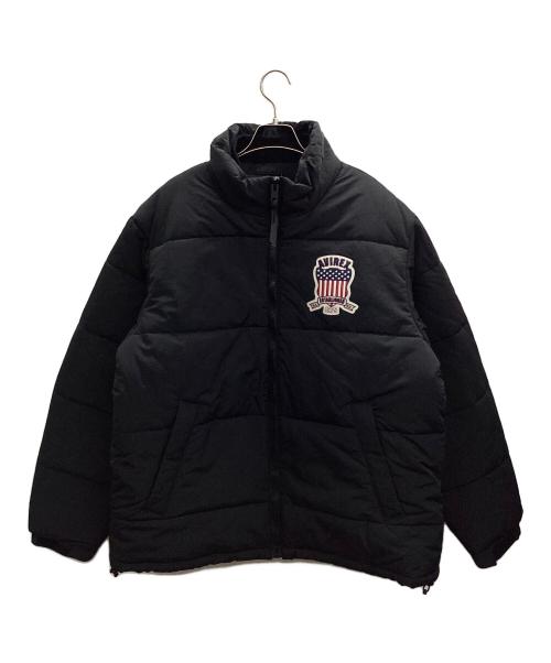AVIREX（アヴィレックス）AVIREX (アヴィレックス) SIGNATURE LOGO PADDING JACKET ブラック サイズ:2XL 未使用品の古着・服飾アイテム