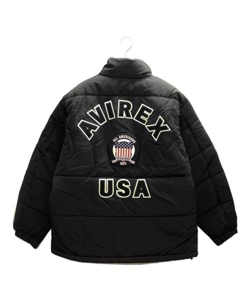 AVIREX（アヴィレックス）AVIREX (アヴィレックス) SIGNATURE LOGO PADDING JACKET ブラック サイズ:2XL 未使用品の古着・服飾アイテム