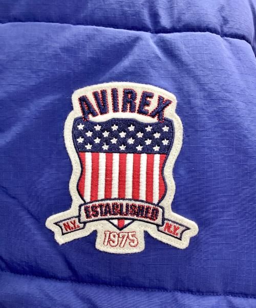 AVIREX（アヴィレックス）AVIREX (アヴィレックス) SIGNATURE LOGO PADDING JACKET ブルー サイズ:2XL 未使用品の古着・服飾アイテム