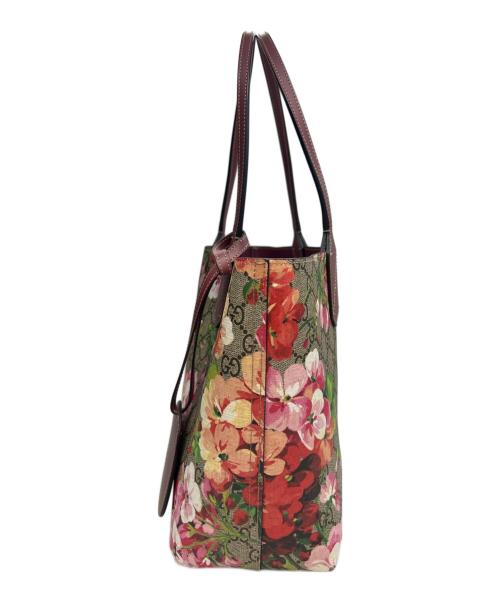 GUCCI（グッチ）GUCCI (グッチ) トートバッグ GGブルームス ベージュ×レッドの古着・服飾アイテム