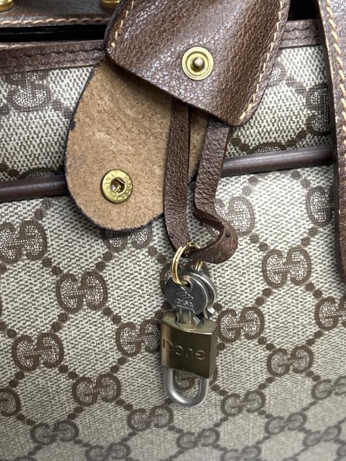 GUCCI（グッチ）GUCCI (グッチ) スーツケース OLD GUCCI  ブラウンの古着・服飾アイテム