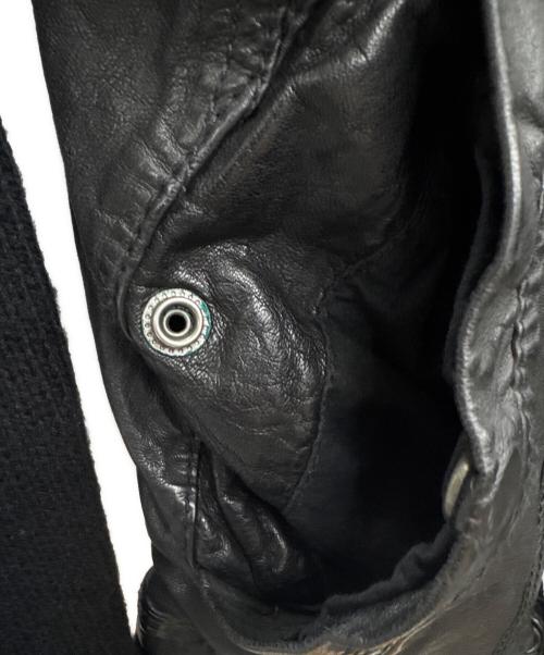 DIESEL（ディーゼル）DIESEL (ディーゼル) レザー切替ジャケット ブラック サイズ:Mの古着・服飾アイテム