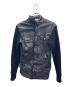 DIESEL（ディーゼル）の古着「レザー切替ジャケット」｜ブラック