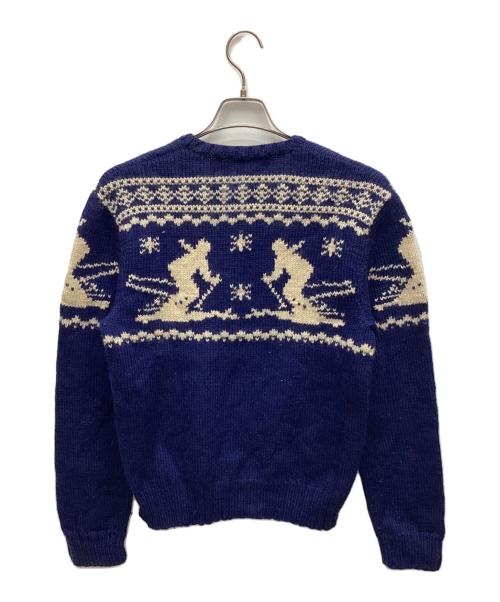 POLO RALPH LAUREN（ポロ・ラルフローレン）POLO RALPH LAUREN (ポロ・ラルフローレン) 厚手ニット ネイビー サイズ:Mの古着・服飾アイテム