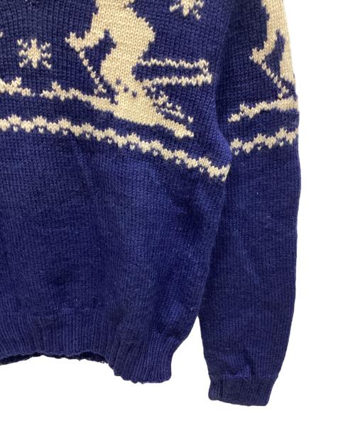 POLO RALPH LAUREN（ポロ・ラルフローレン）POLO RALPH LAUREN (ポロ・ラルフローレン) 厚手ニット ネイビー サイズ:Mの古着・服飾アイテム