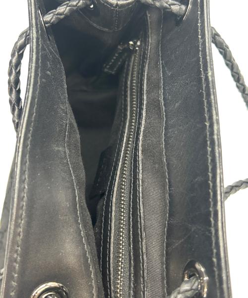 GUCCI（グッチ）GUCCI (グッチ) ハンドバッグ ブレイデッドハンドル ブラックの古着・服飾アイテム
