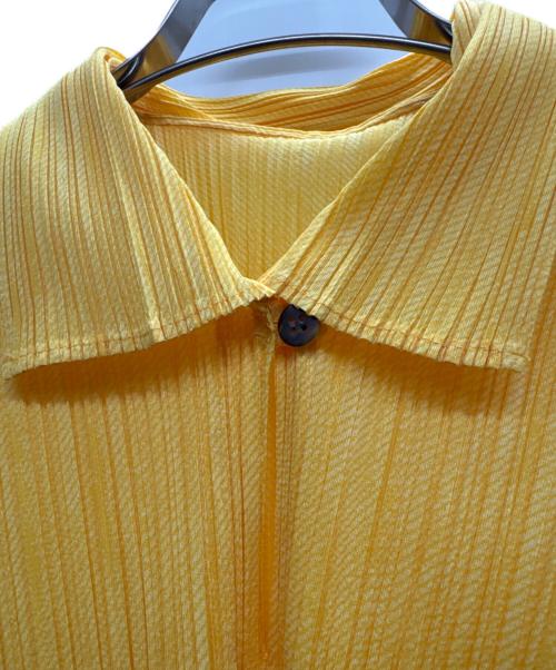 PLEATS PLEASE（プリーツプリーズ）PLEATS PLEASE (プリーツプリーズ) ノースリーブブラウス イエロー サイズ:3の古着・服飾アイテム