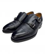 JOHN LOBBジョンロブ）の古着「ダブルモンクストラップシューズ」｜ブラック