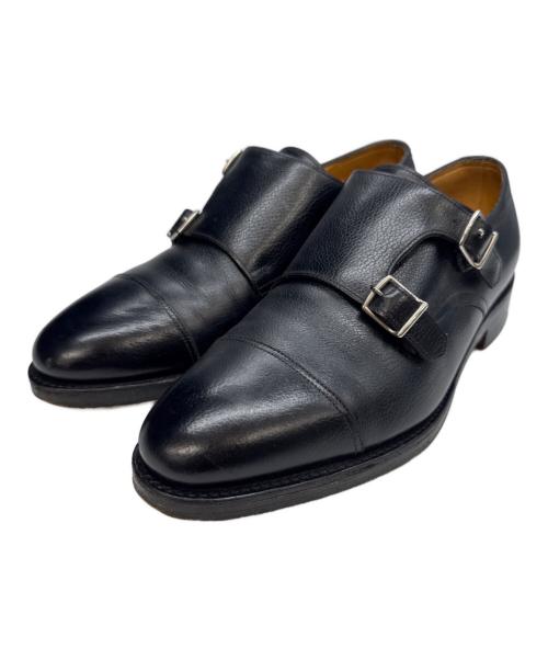 JOHN LOBB（ジョンロブ）JOHN LOBB (ジョンロブ) ダブルモンクストラップシューズ ブラック サイズ:8EEの古着・服飾アイテム