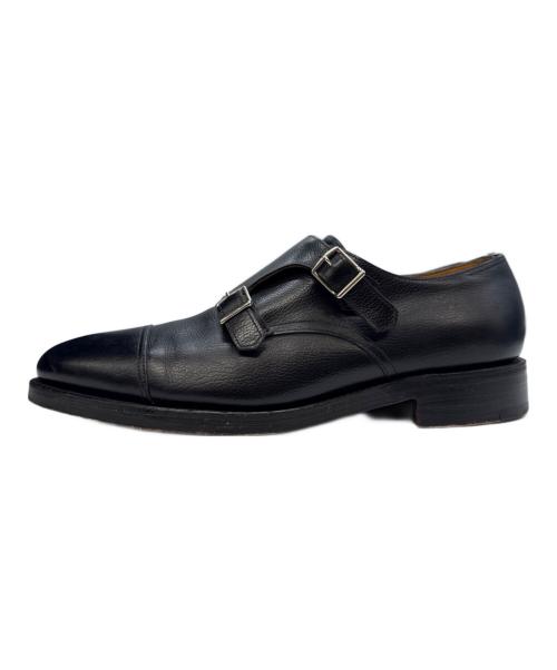 JOHN LOBB（ジョンロブ）JOHN LOBB (ジョンロブ) ダブルモンクストラップシューズ ブラック サイズ:8EEの古着・服飾アイテム