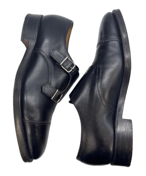 JOHN LOBB（ジョンロブ）JOHN LOBB (ジョンロブ) ダブルモンクストラップシューズ ブラック サイズ:8EEの古着・服飾アイテム