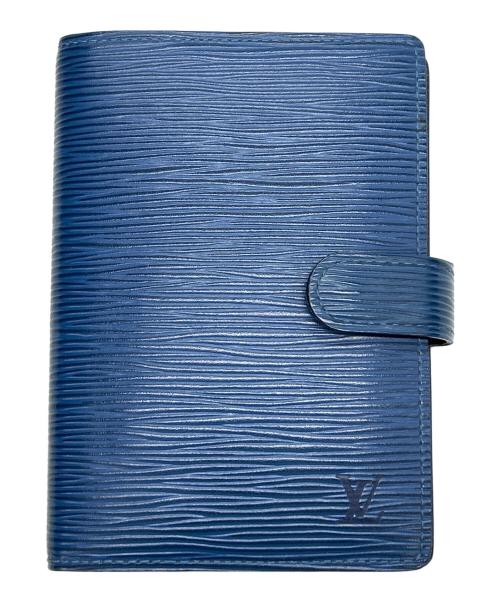 LOUIS VUITTON（ルイ ヴィトン）LOUIS VUITTON (ルイ ヴィトン) 手帳カバー エピ アジェンダPM 村上隆 チェリー ブルーの古着・服飾アイテム