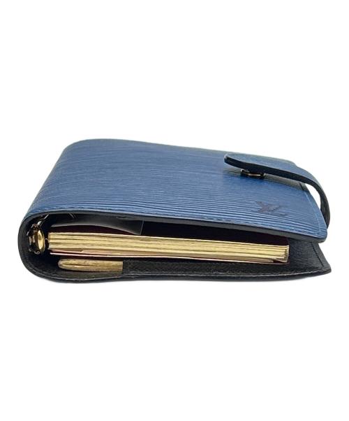 LOUIS VUITTON（ルイ ヴィトン）LOUIS VUITTON (ルイ ヴィトン) 手帳カバー エピ アジェンダPM 村上隆 チェリー ブルーの古着・服飾アイテム