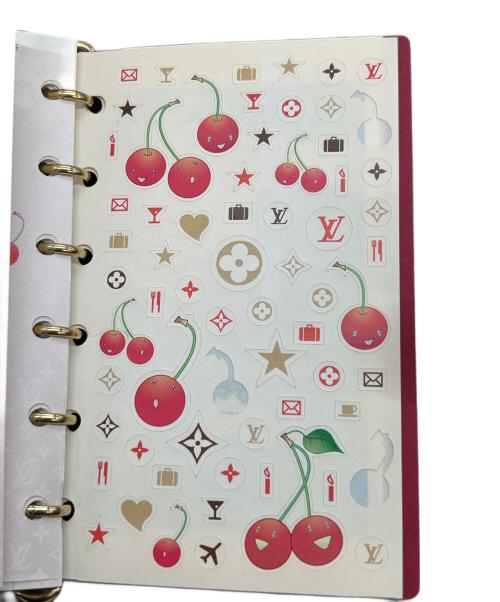 LOUIS VUITTON（ルイ ヴィトン）LOUIS VUITTON (ルイ ヴィトン) 手帳カバー エピ アジェンダPM 村上隆 チェリー ブルーの古着・服飾アイテム